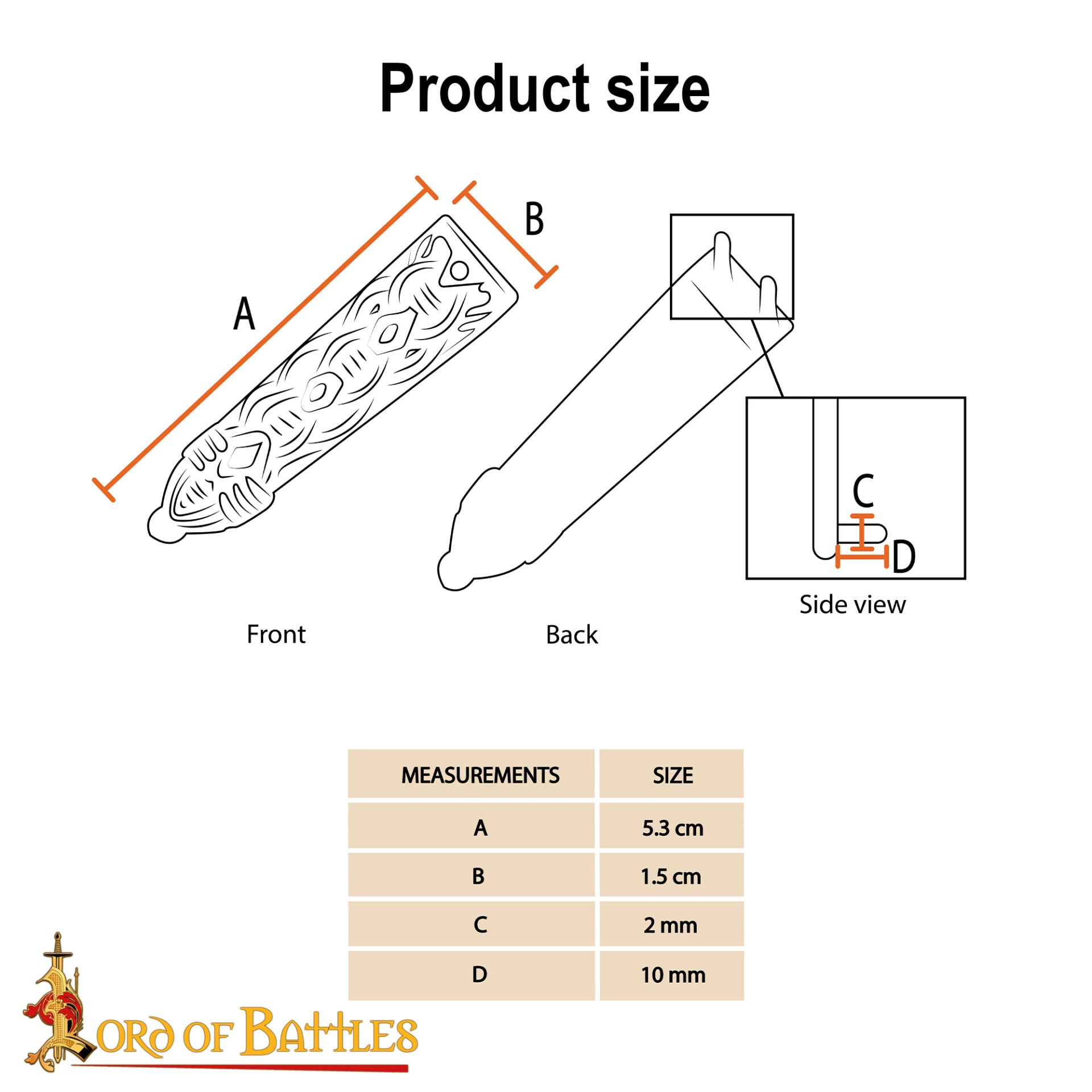 Chape Medieval de Latón Macizo para Cinturón - Diseño de Nudo Celta - Extremo de Cinturón de Latón Puro - Imagen 16