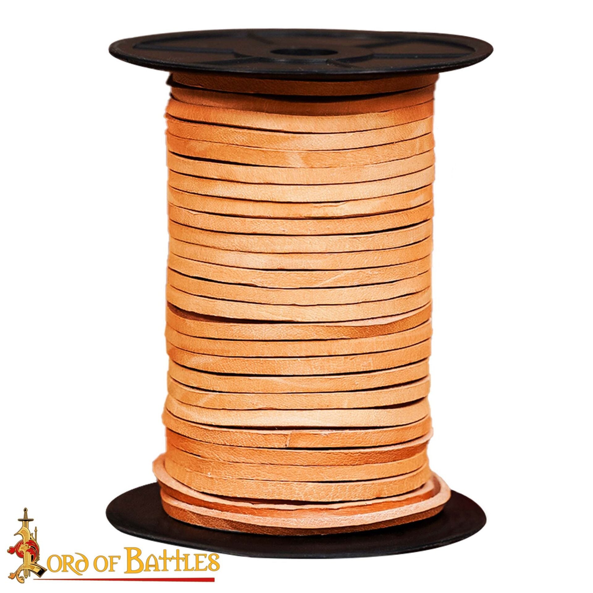 Cordón Medieval de Cuero - Carrete de 50 Metros | Cuero Plano de Grano Entero de Curtido Vegetal - Imagen 11