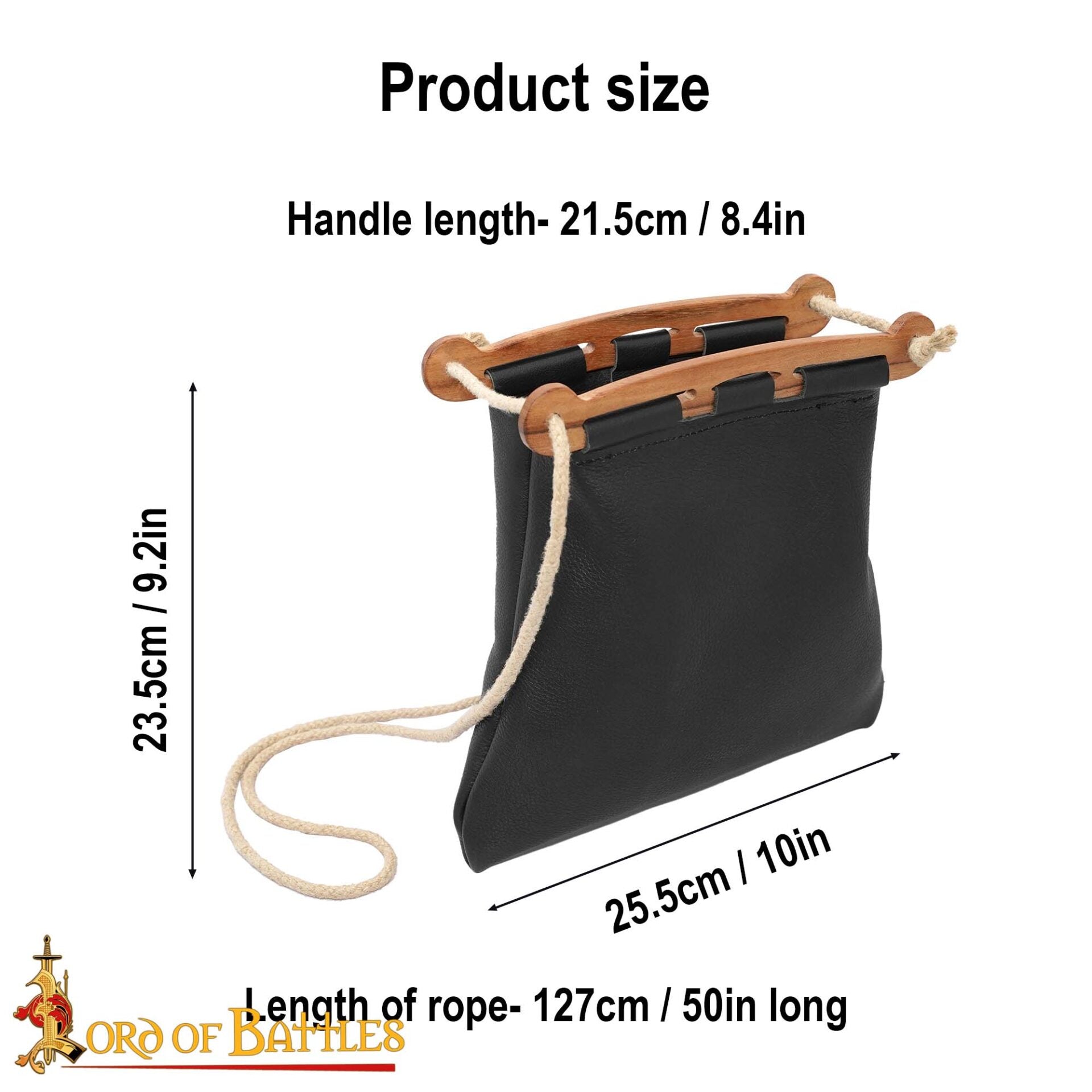 Bolso de Piel Hedeby de Inspiración Histórica Vikinga - Imagen 10