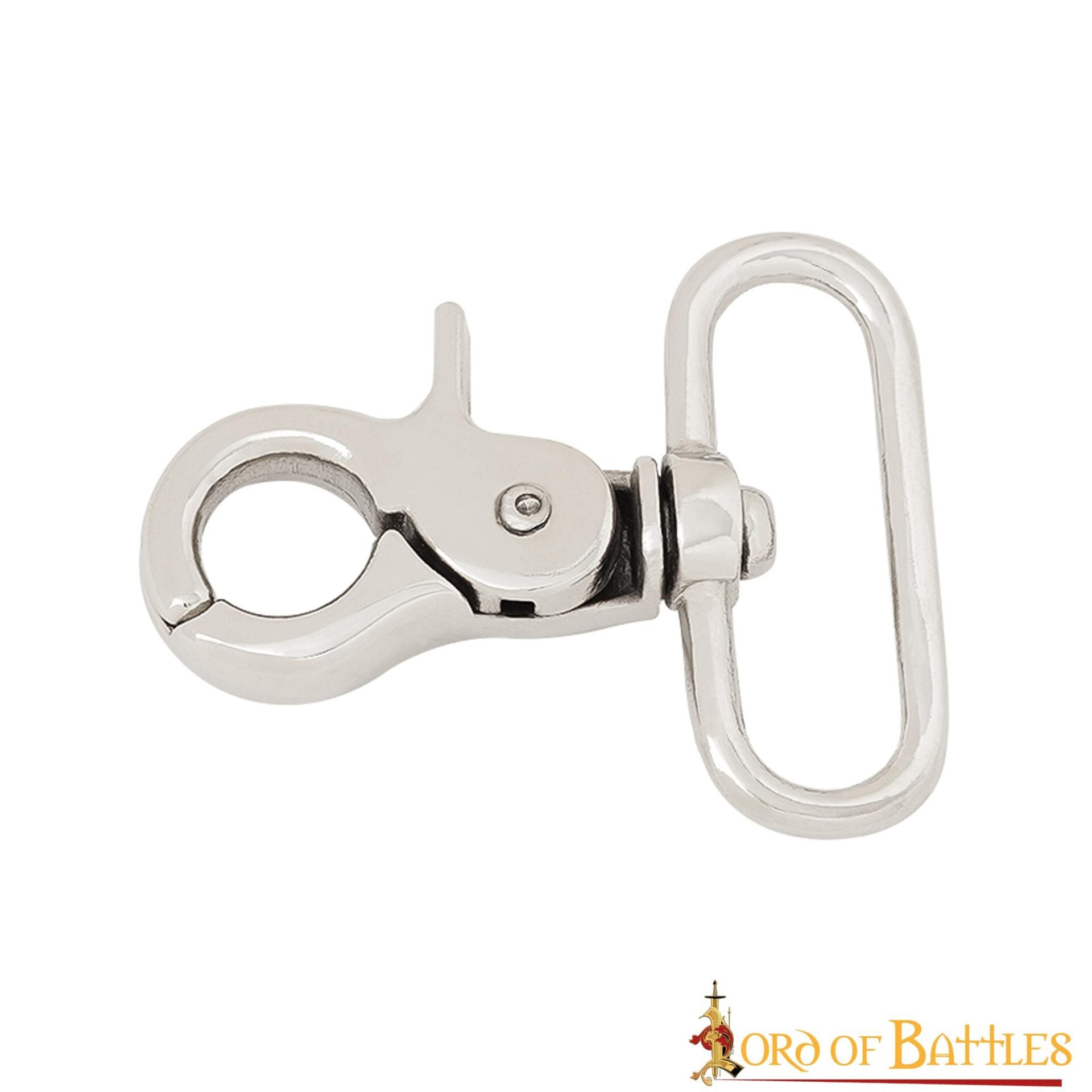 Gancho a Presión de Perno Niquelado - Clip Multiusos para Cinturones, Correas y Equipo - Imagen 2