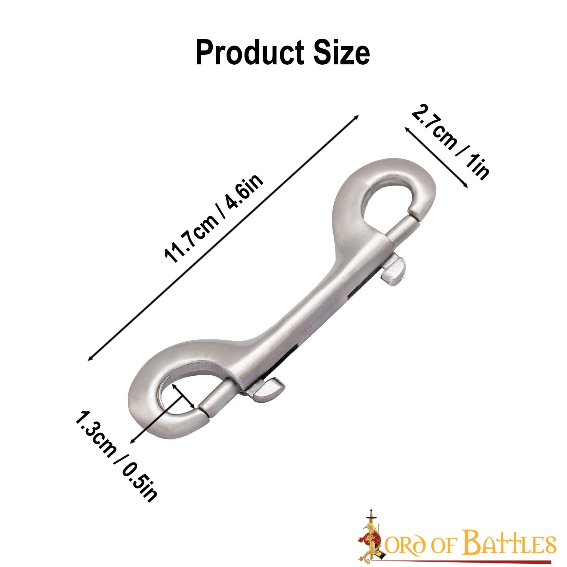 Clip de Níquel de Doble Punta para Correa de Perro - Duradero y Versátil - Imagen 3