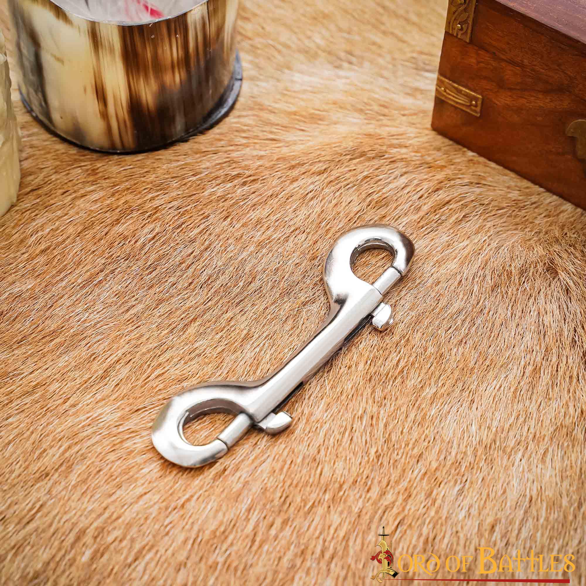 Clip de Níquel de Doble Punta para Correa de Perro - Duradero y Versátil - Imagen 1