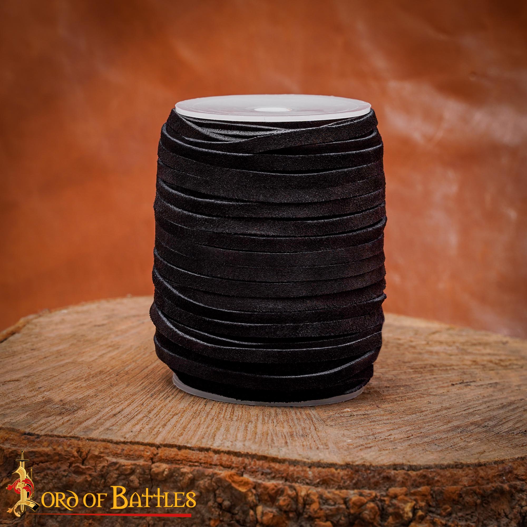 Carrete de Cordón de Cuero de 50 M, Negro - Imagen 7