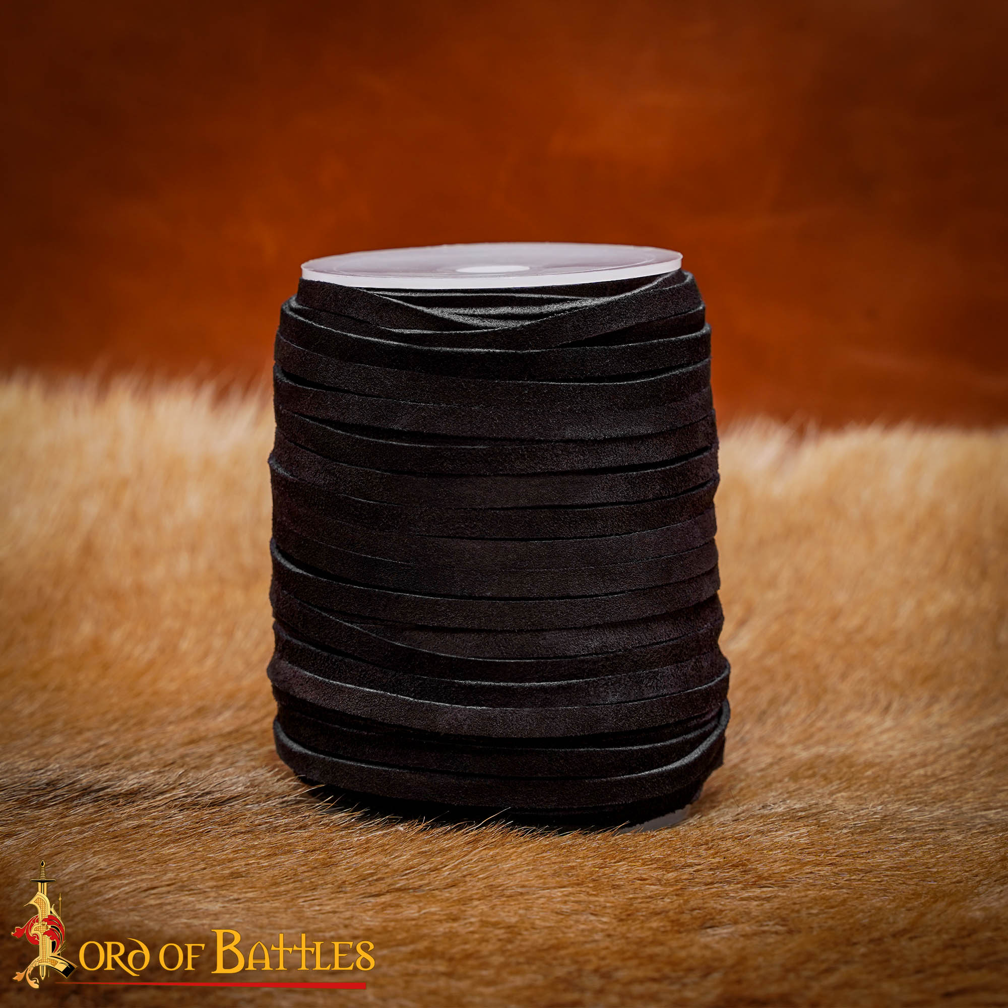 Carrete de Cordón de Cuero de 50 M, Negro - Imagen 5