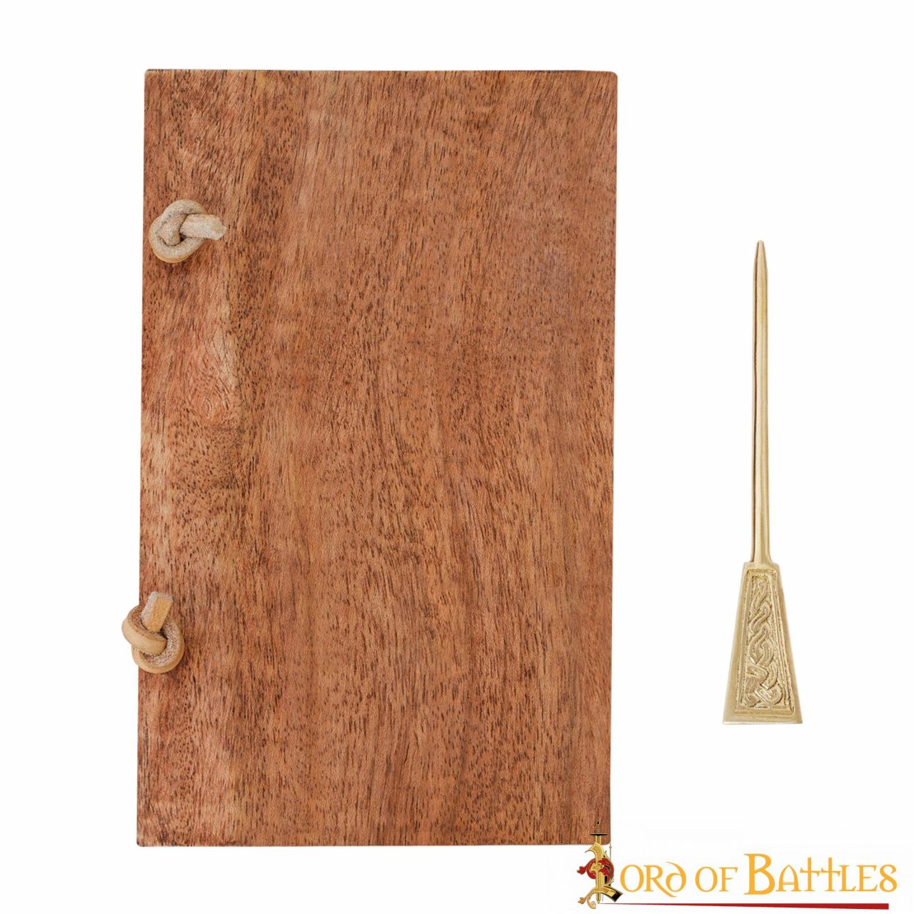 Tabla de Cera Medieval de Madera con Estilete de Latón - Imagen 8