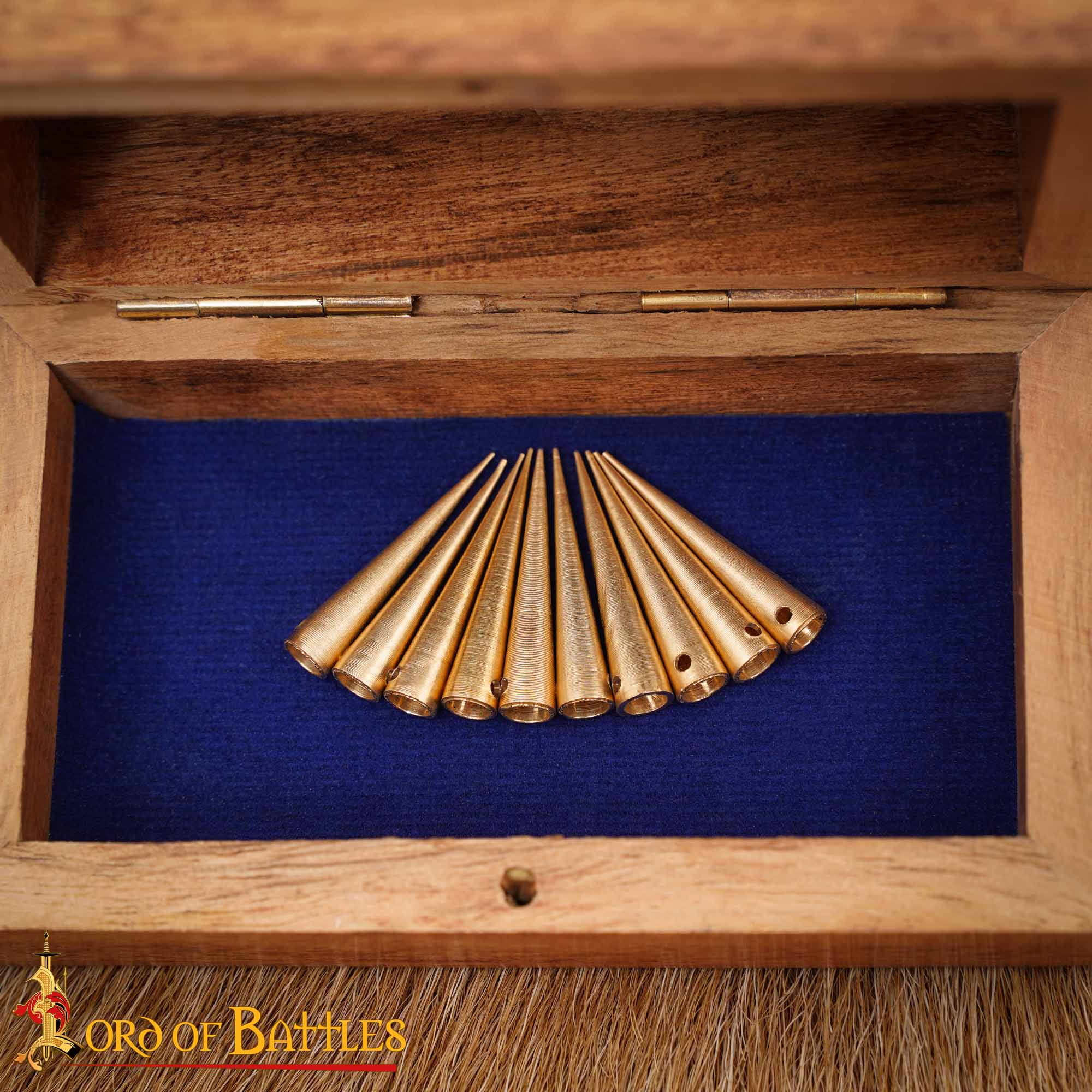 Aiglets Medievales de Latón - Juego de 10 Puntas de Cordón Resistentes (2,6 Cm) - Imagen 10