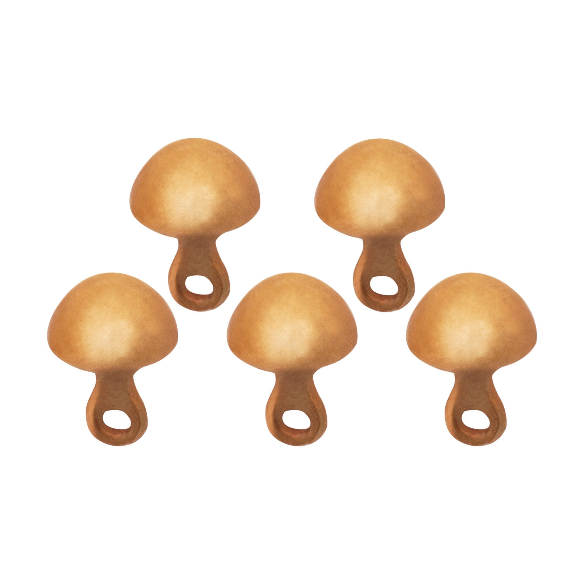 Botones Medievales Clásicos de Bronce Fundido a la Cera Perdida Juego Pequeño de 5 - Imagen 1