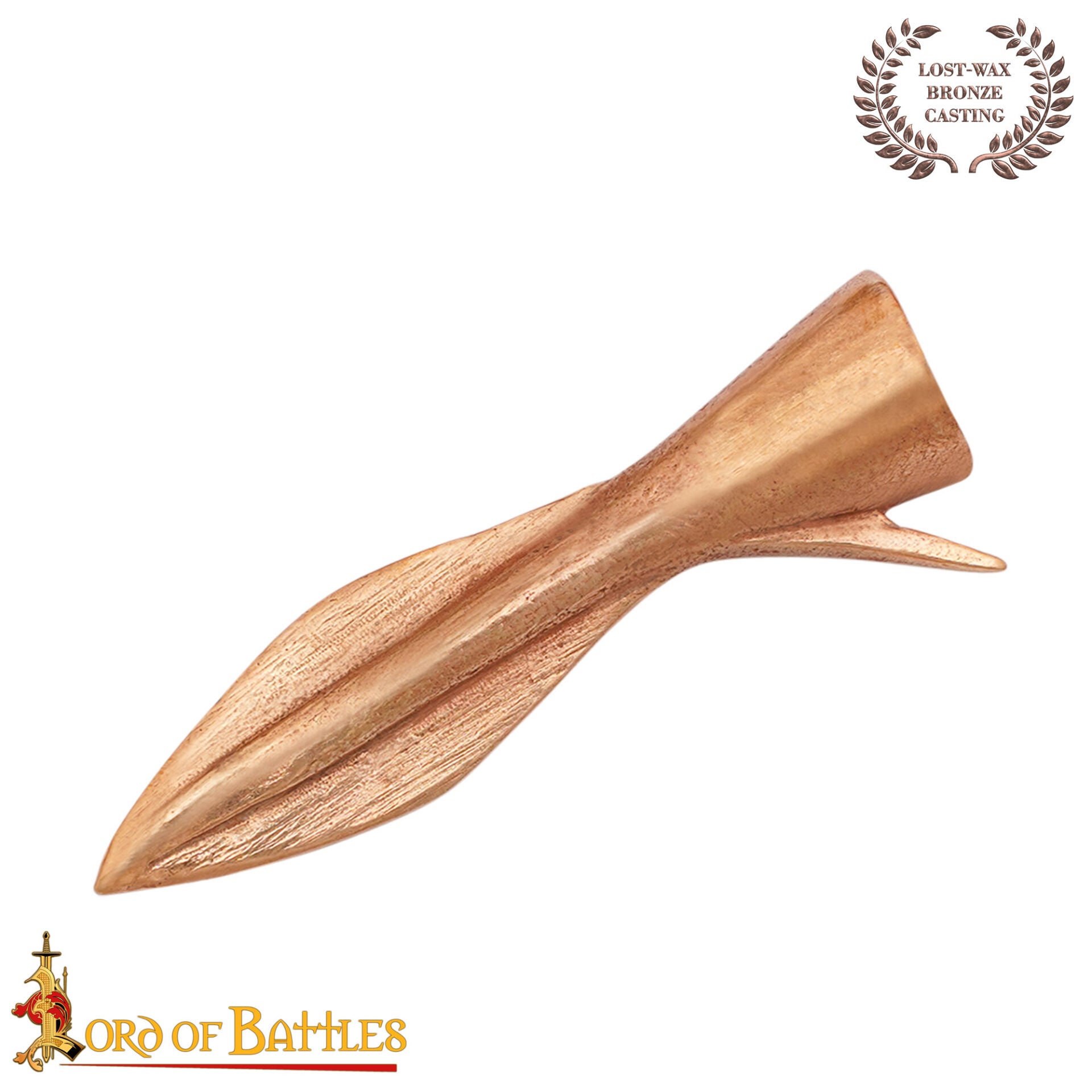 Punta de Flecha Romana de Bronce Fundido a la Cera Perdida de los Siglos I-ii, con Forma de Hoja 4,2 Cm - Imagen 6