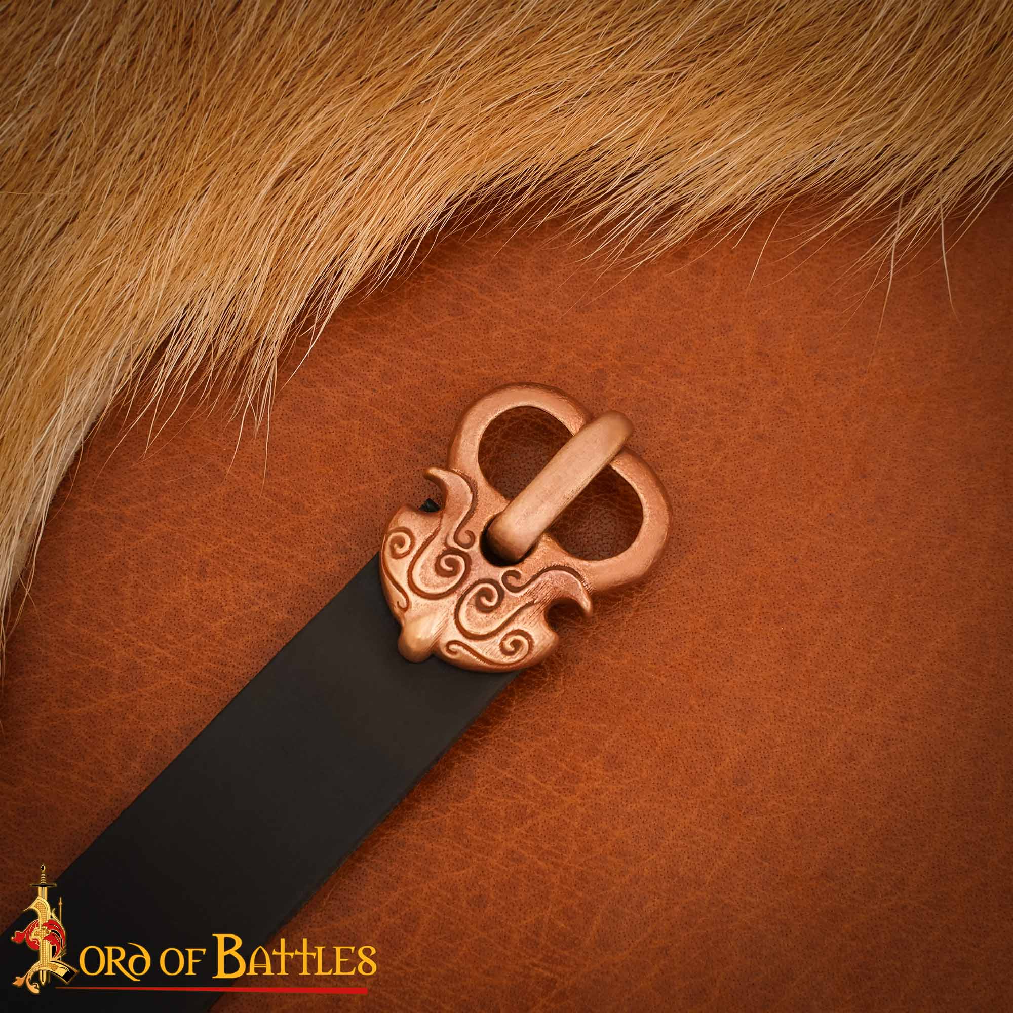 Hebilla de Cinturón Altomedieval Pequeña de Bronce Fundido a la Cera Perdida - Imagen 3