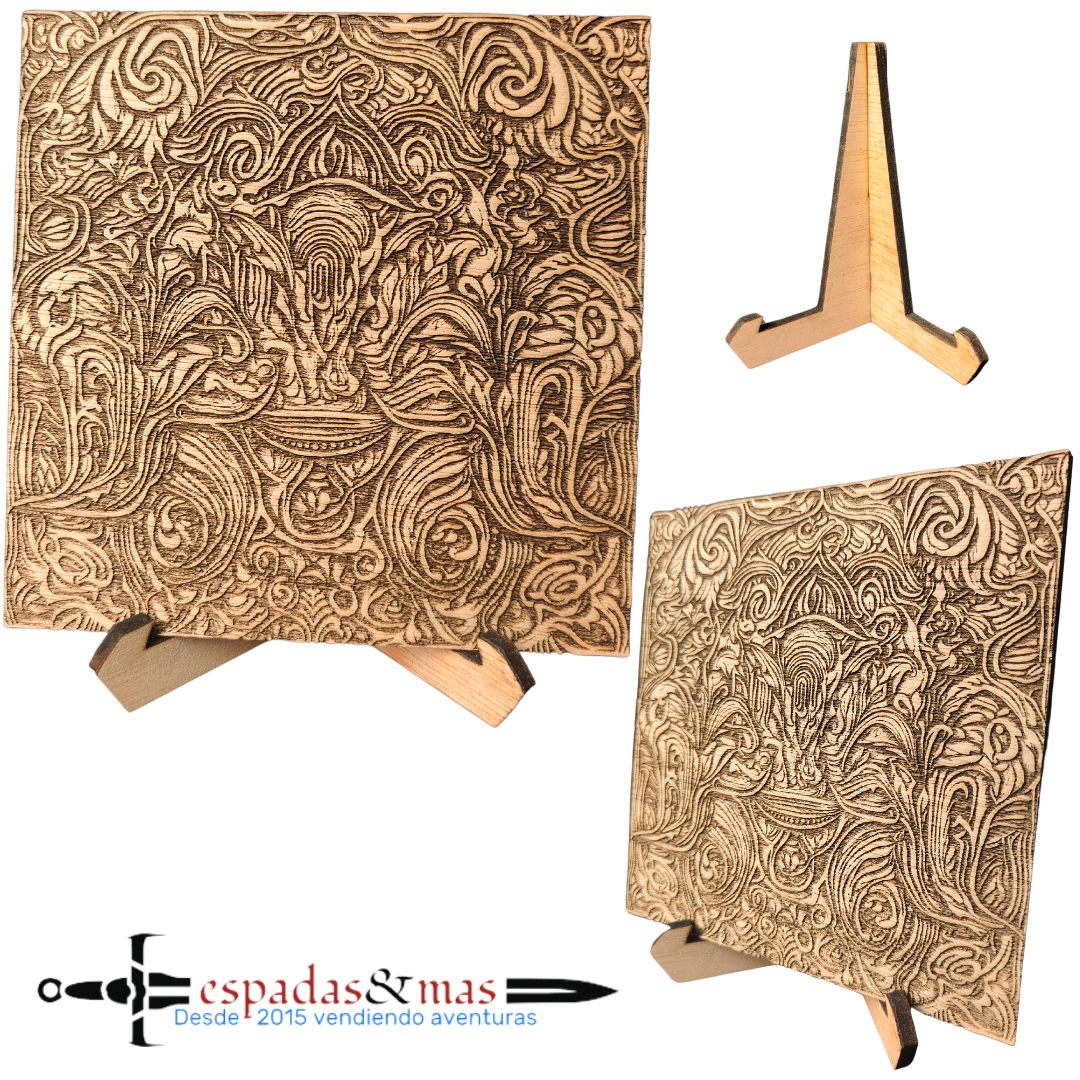 Floral style engraved poster 2