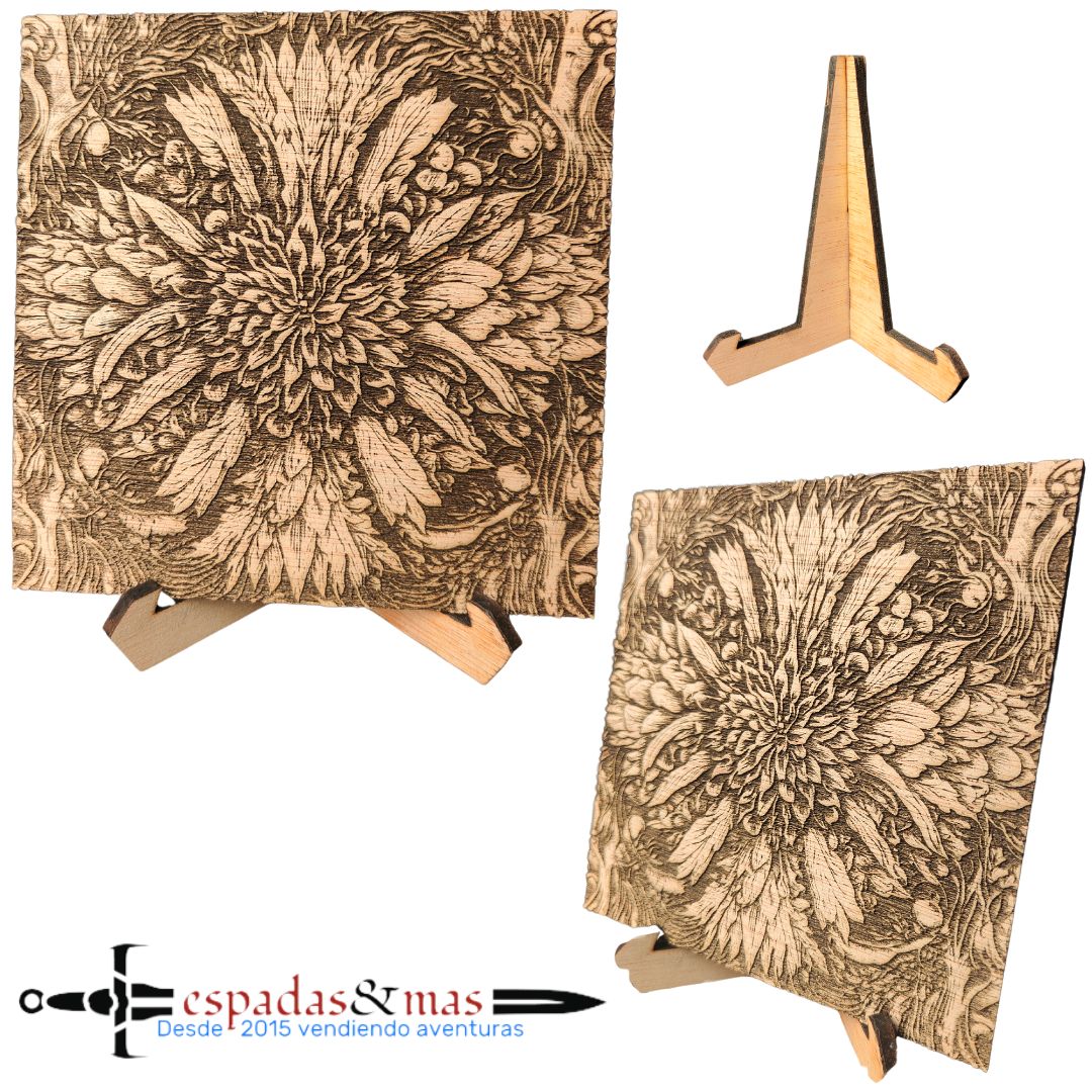 Floral style engraved poster 3