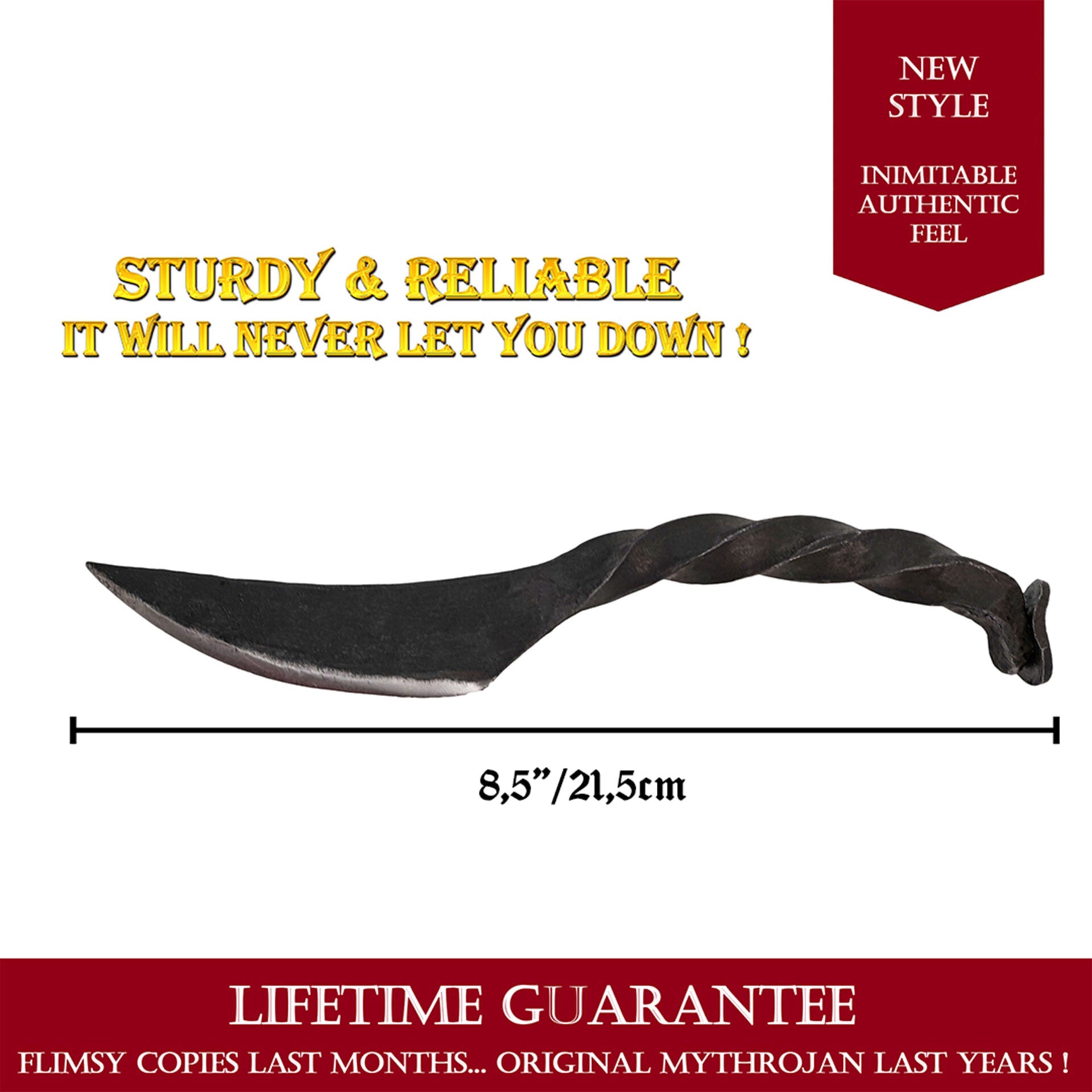 Cuchillo Mythrojan Twisted Railroad Spike - Imagen 3