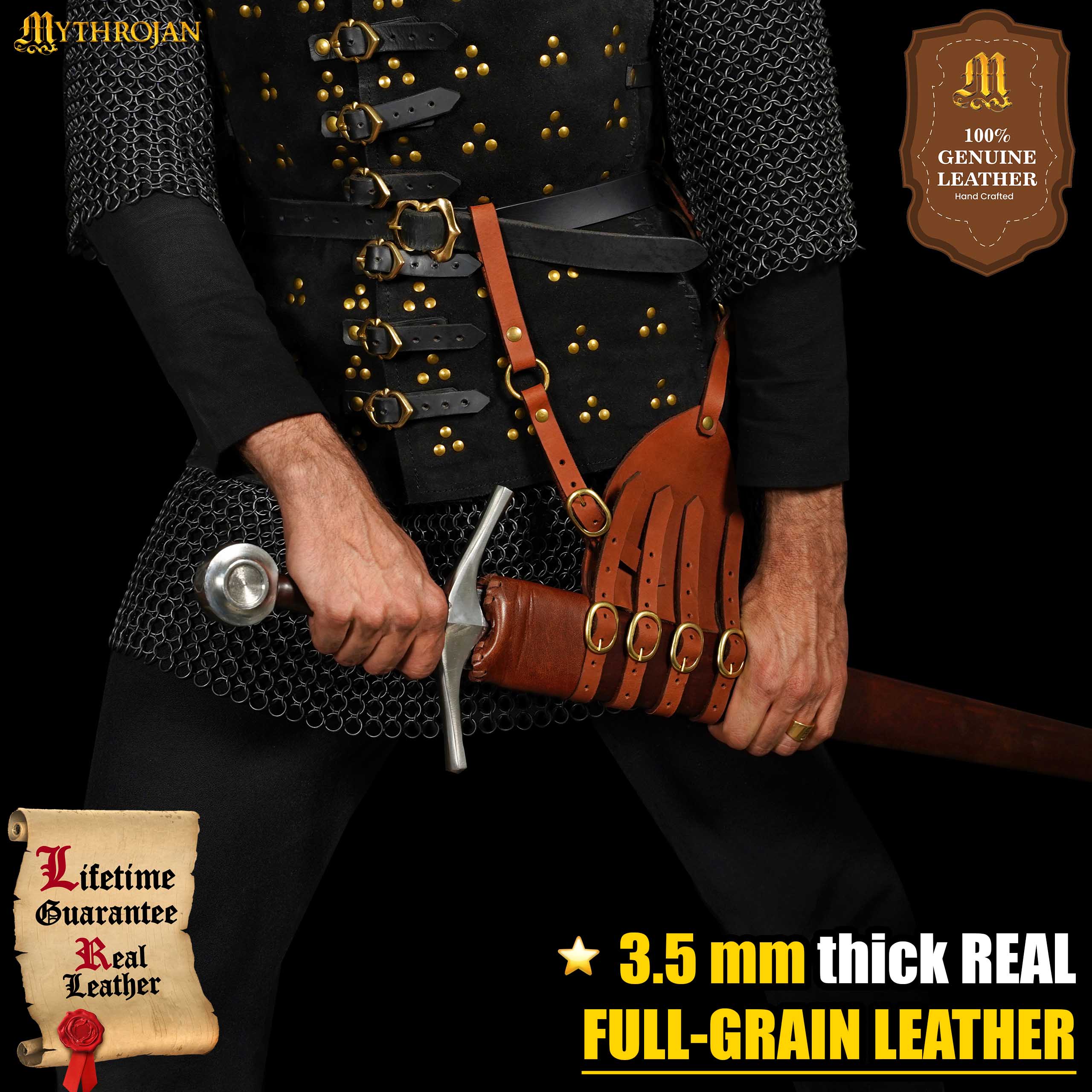 Mythrojan Renacimiento Medieval Estoque Rana - Imagen 3