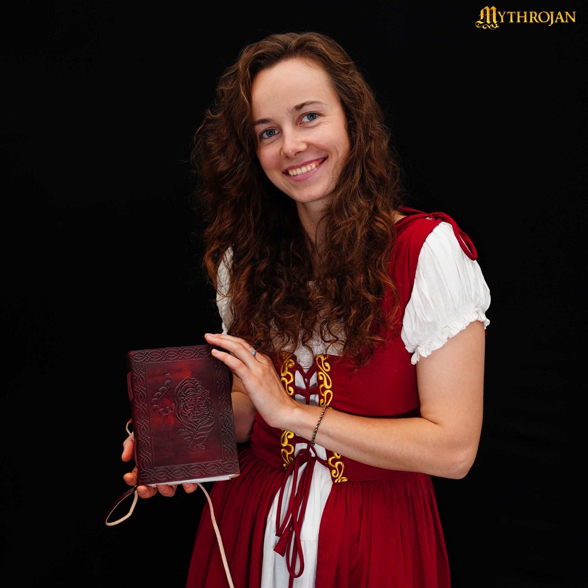 Diario de Cuero Mythrojan Tiger Diario Vintage Rústico - Imagen 3