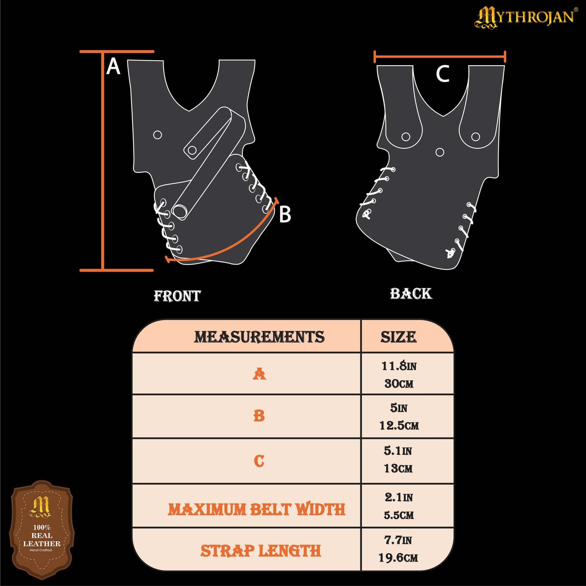 Mythrojan Medieval Renacimiento Espada de Cuero Rana Espada Larp Disfraz Accesorio Rana Espada Porta Estoque Caballero Espada Cinturón Rana Daga de Cuero Espada Pirata Funda - Imagen 3