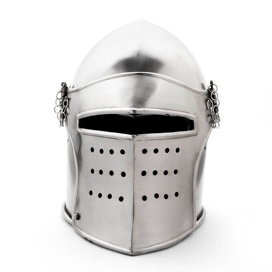 Imagen de Casco Bacinete con visera desmontable 300580 parte de nuestra colección en Espadas y más, sitio oficial.