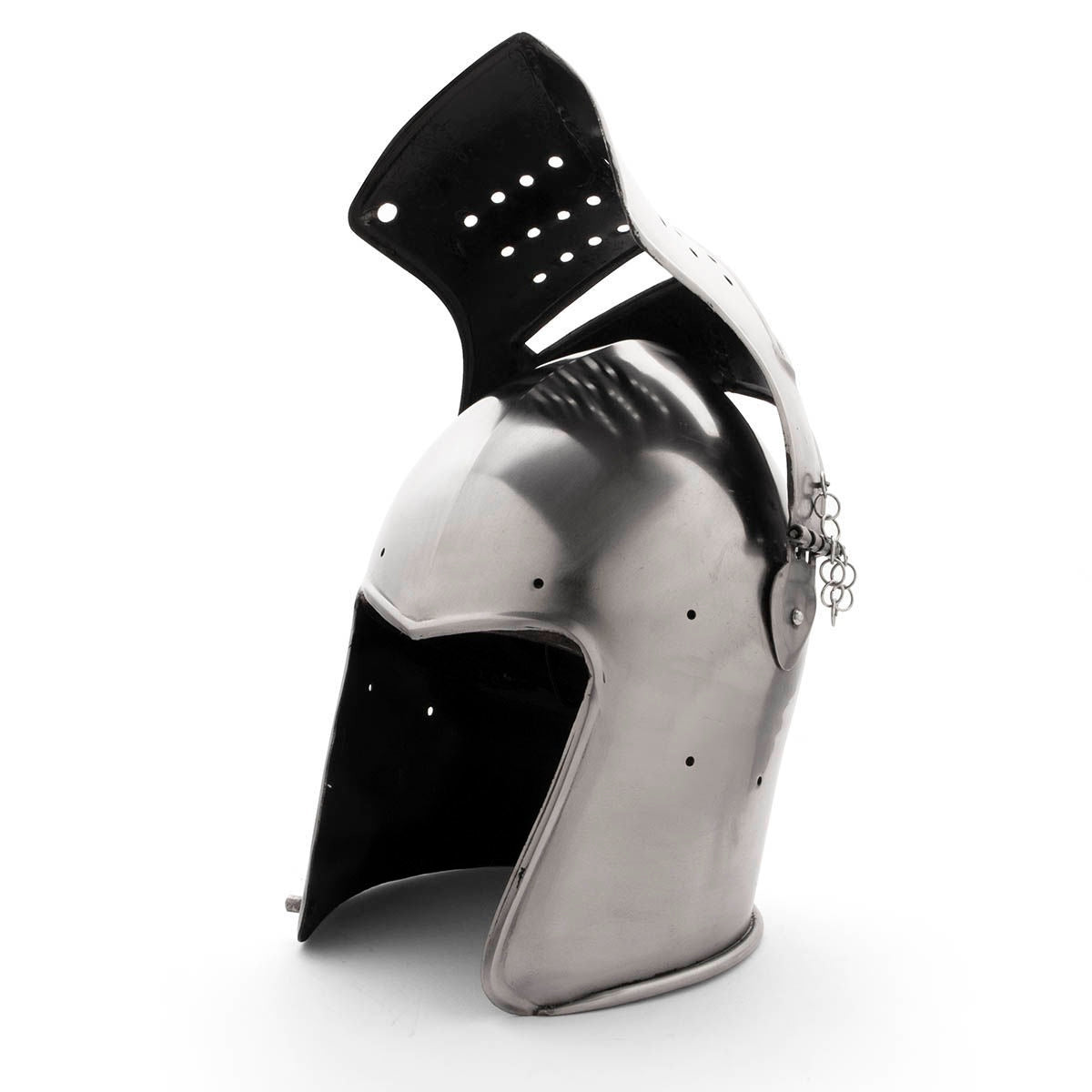 Imagen de Casco Bacinete con visera desmontable 300580 parte de nuestra colección en Espadas y más, sitio oficial.