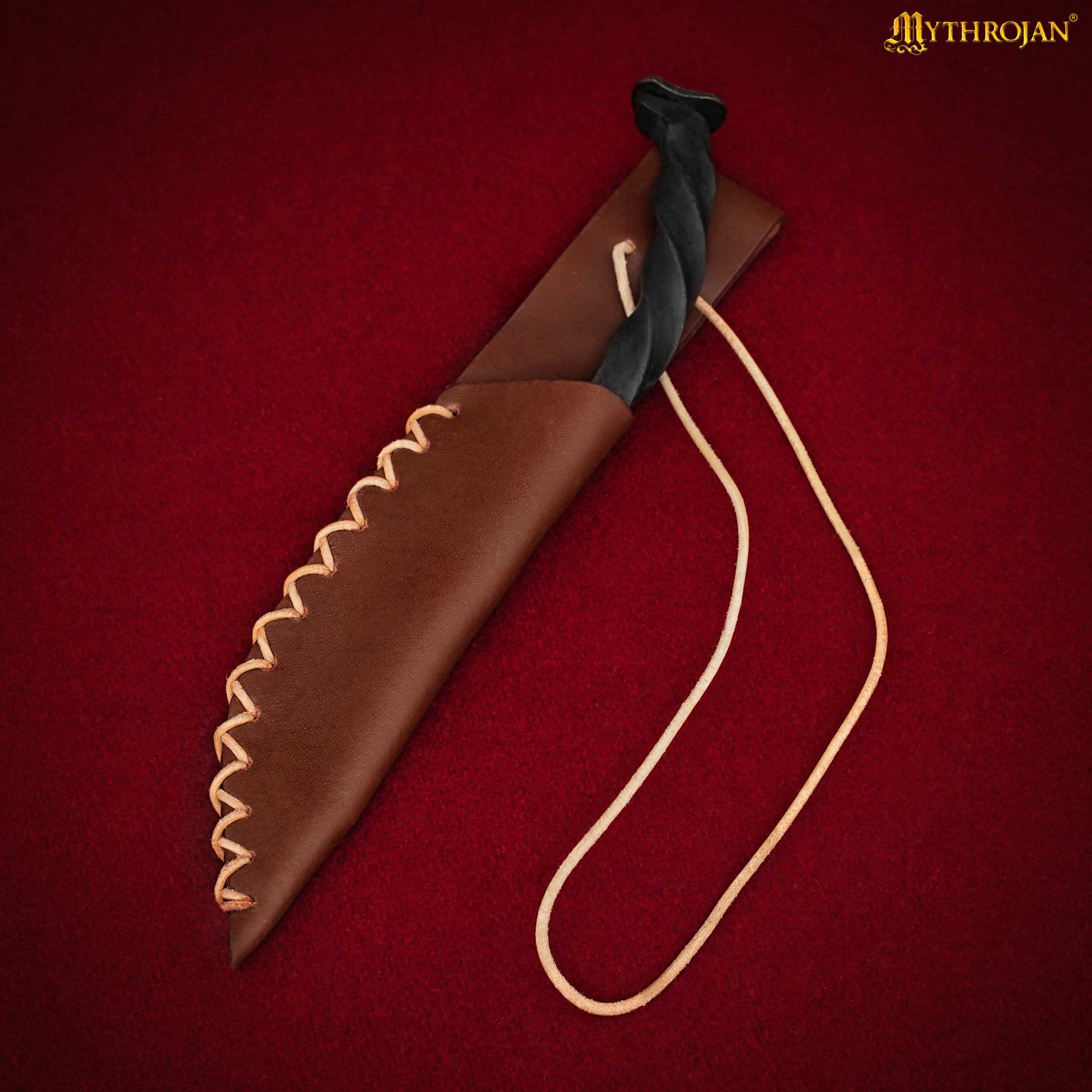 Cuchillo Mythrojan Twisted Railroad Spike con Vaina - Imagen 4