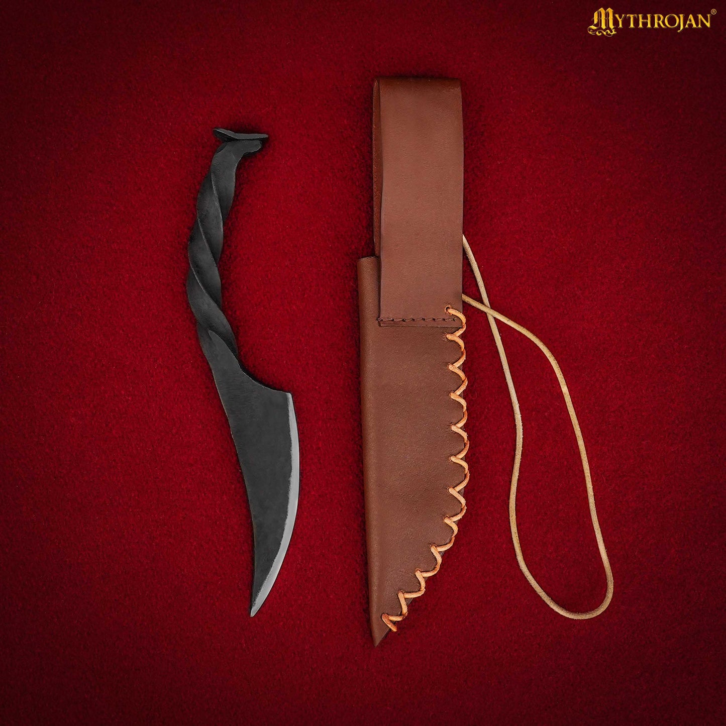 Cuchillo Mythrojan Twisted Railroad Spike con Vaina - Imagen 8