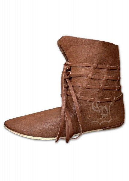 Medieval high half boots sewn back 31118118100