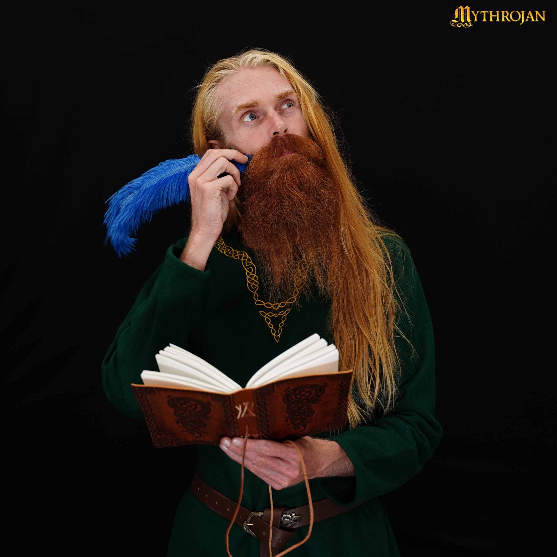 Mythrojan Diario Medieval de Cuero Rústico Vintage Diario - Imagen 3