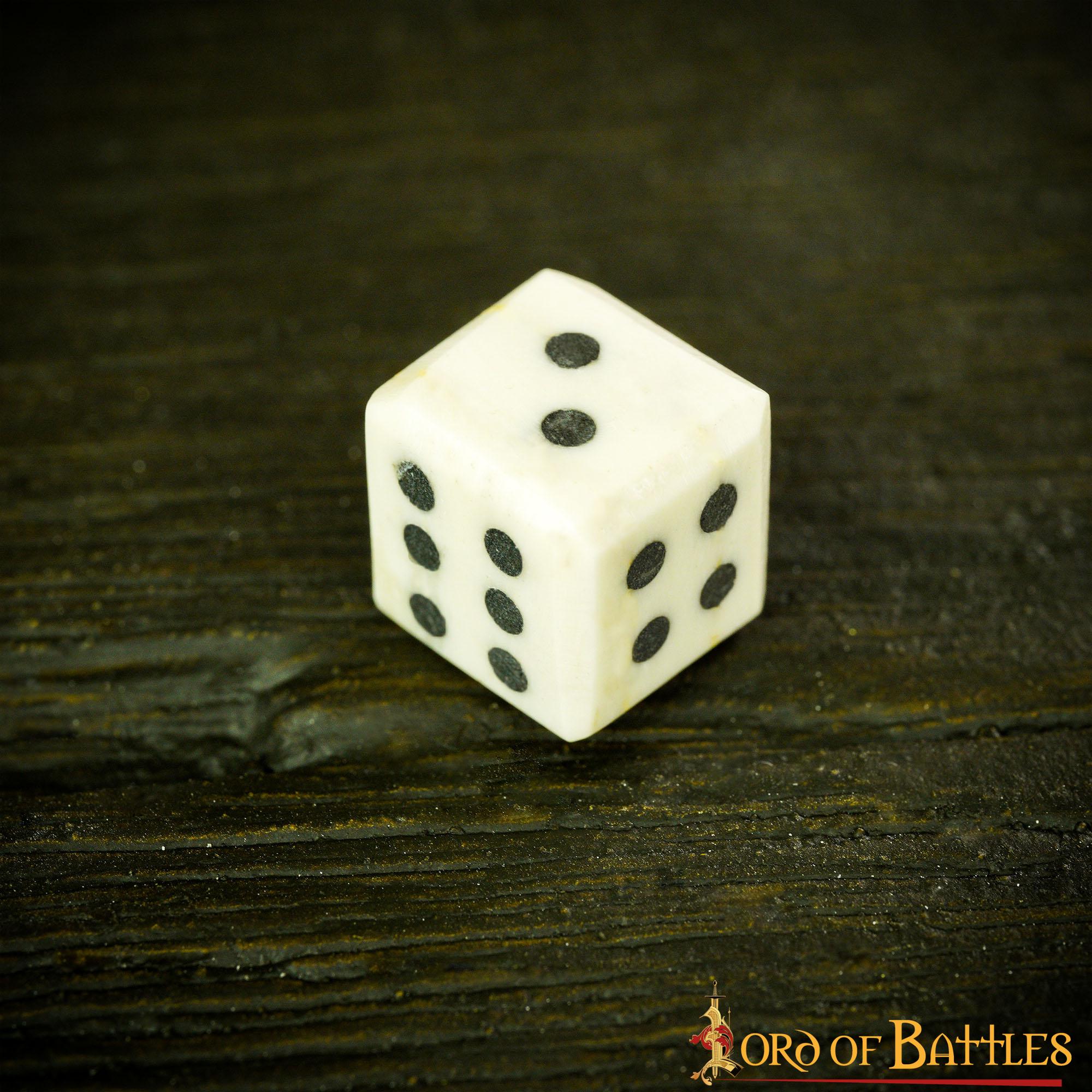 Dados Medievales de Hueso - Juego Artesanal de 6 (hueso de Buey, 1,2 Cm) - Imagen 13