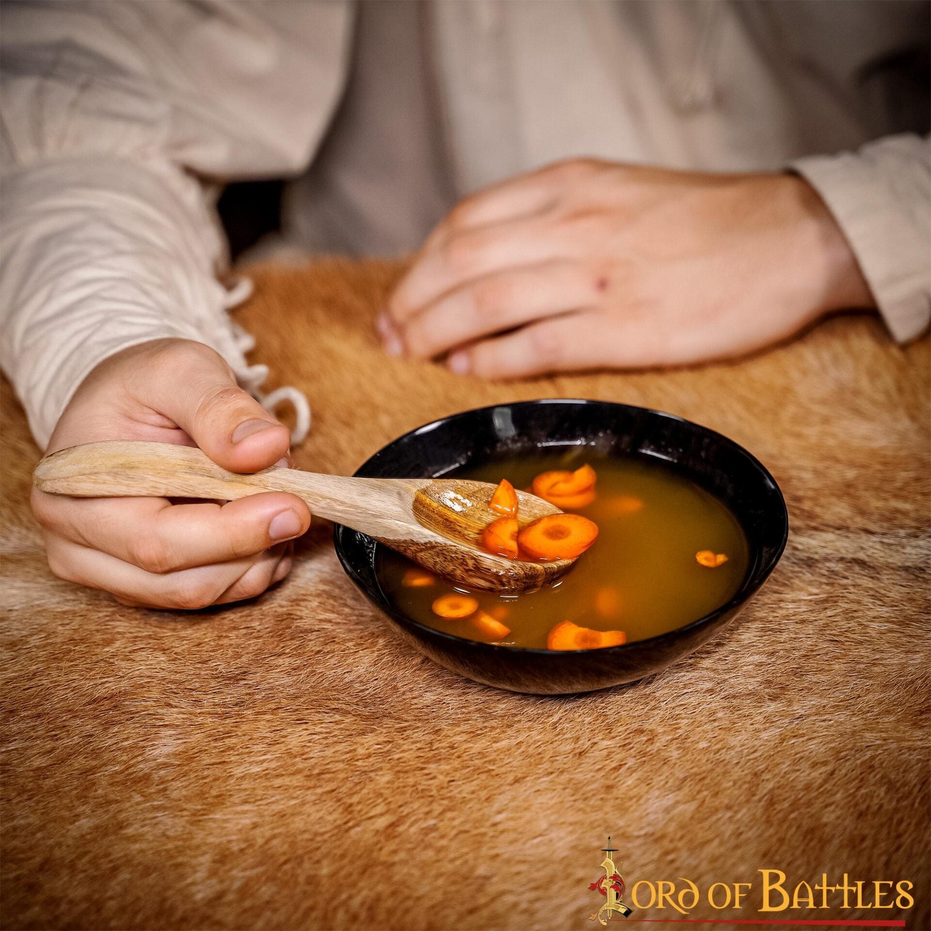 Cuchara Medieval Funcional de Madera Hecha a Mano con Madera Auténtica - Imagen 9