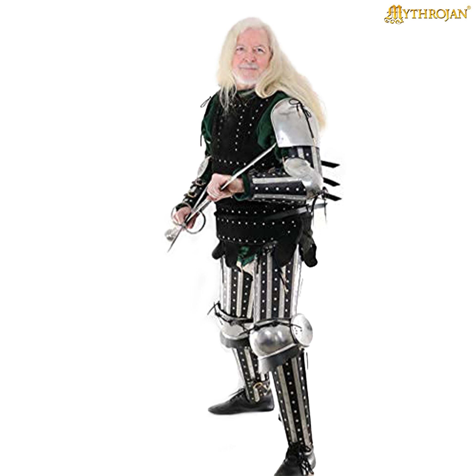 Mythrojan C55 Siglo Xiv Armadura Férula/protector Pierna Inferior - Imagen 4