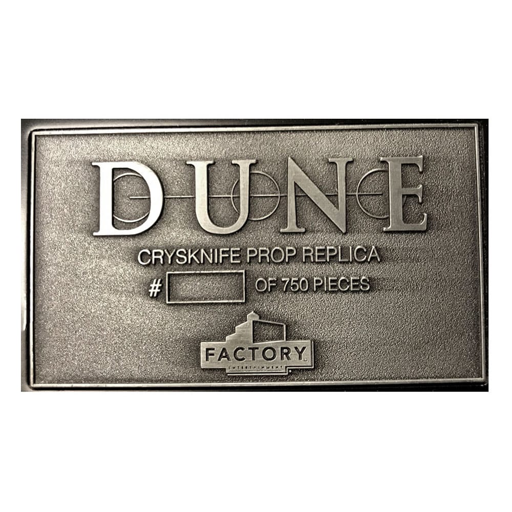 Imagen de Dune 1984 Réplica 1/1 Crysknife Edición Limitada 25 cm parte de nuestra colección en Espadas y más, sitio oficial.