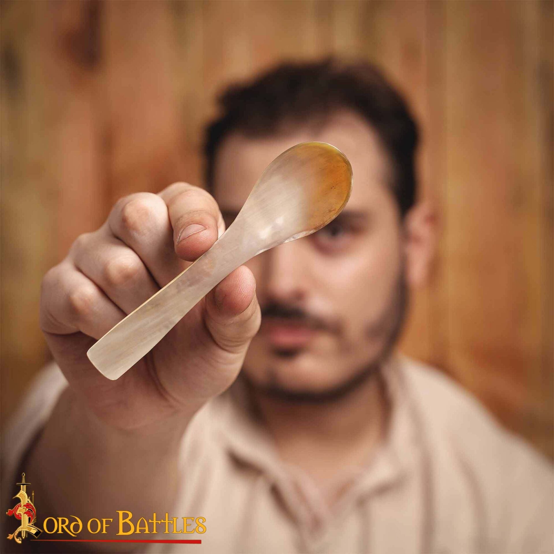 Juego de 2 Cucharas Medievales de Cuerno de Buey Auténtico - Imagen 9