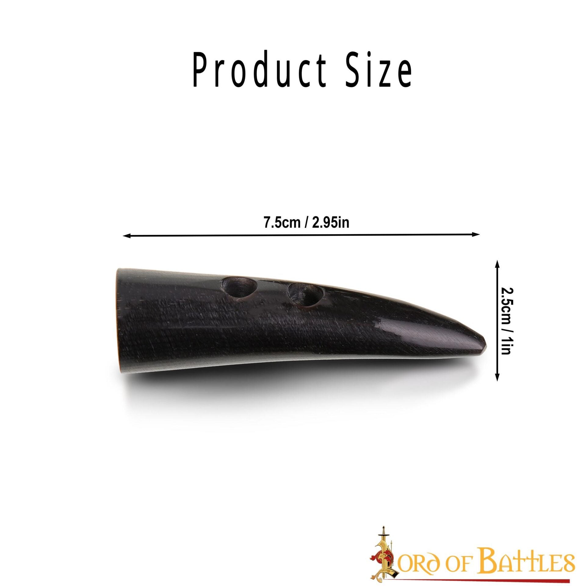 Toggles Medievales Vikingos de Cuerno de Buey - Juego de 5 Cierres Artesanales de Cuerno Natural - Imagen 10