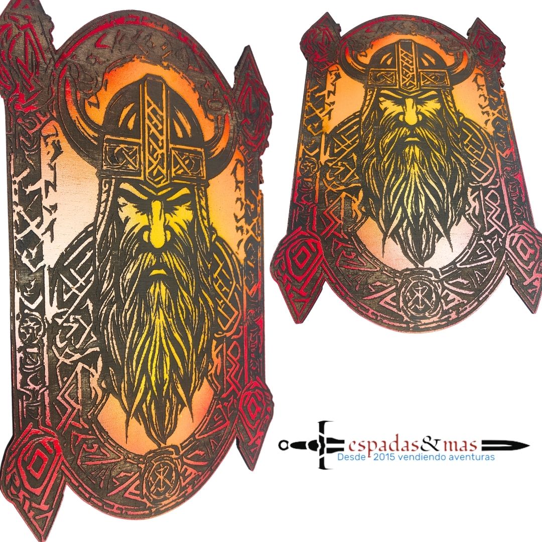 Cuadro rostro Vikingo 1