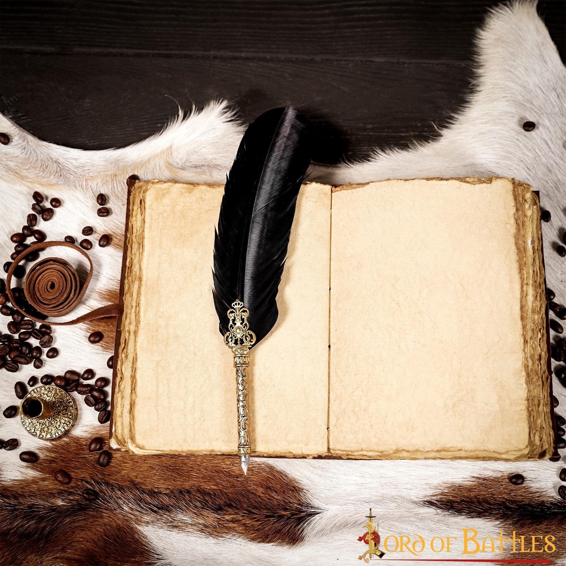 Diario Medieval Diario Vintage de Cuero Hecho a Mano - Imagen 11