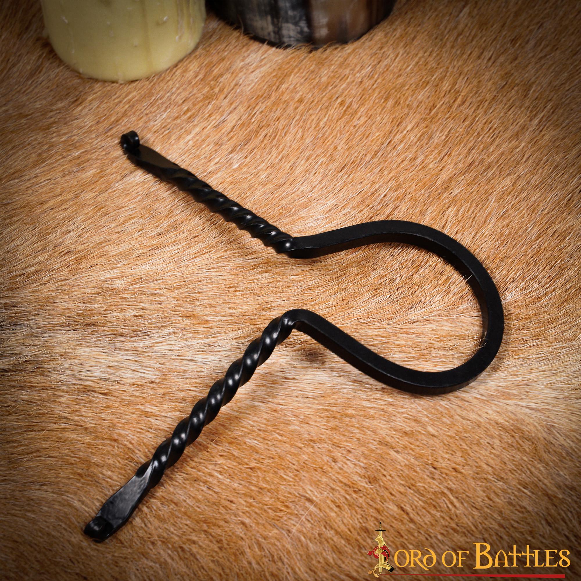 Soporte Medieval de Hierro Forjado para Cuernos de Beber - Soporte para Cuernos Forjado a Mano con Acabado de Aceite Ennegrecido - Imagen 12