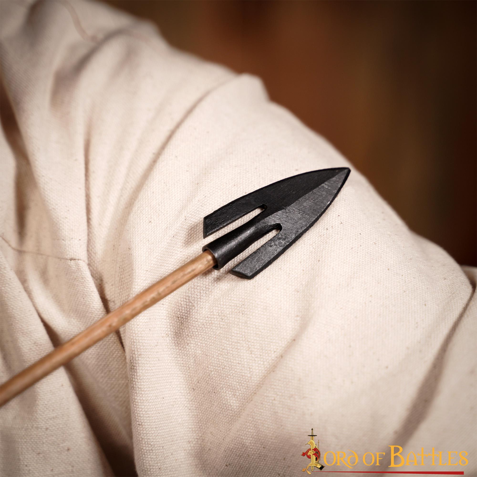 Punta de Flecha Medieval de Cola de Golondrina Forjada a Mano en Hierro - Imagen 9