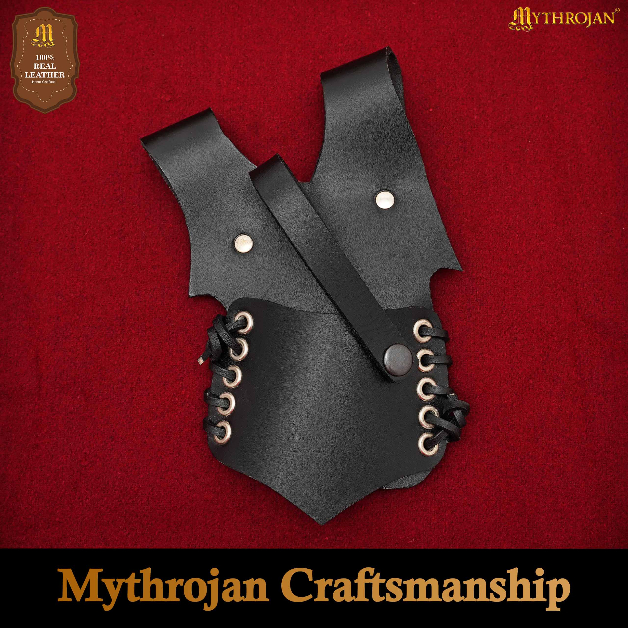 Mythrojan Renacimiento Medieval Espada de Cuero Rana Espada Larp Disfraz Accesorio - Imagen 5