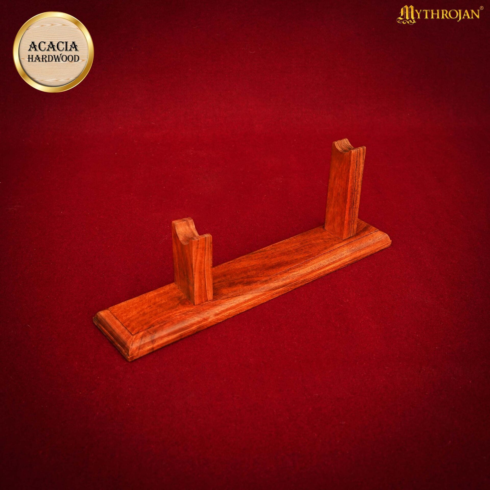 Mythrojan Soporte de Madera Maciza para Pistola - Soporte de Madera de Primera Calidad para Pistolas Antiguas, Pedernales y Objetos de Colección - Imagen 5