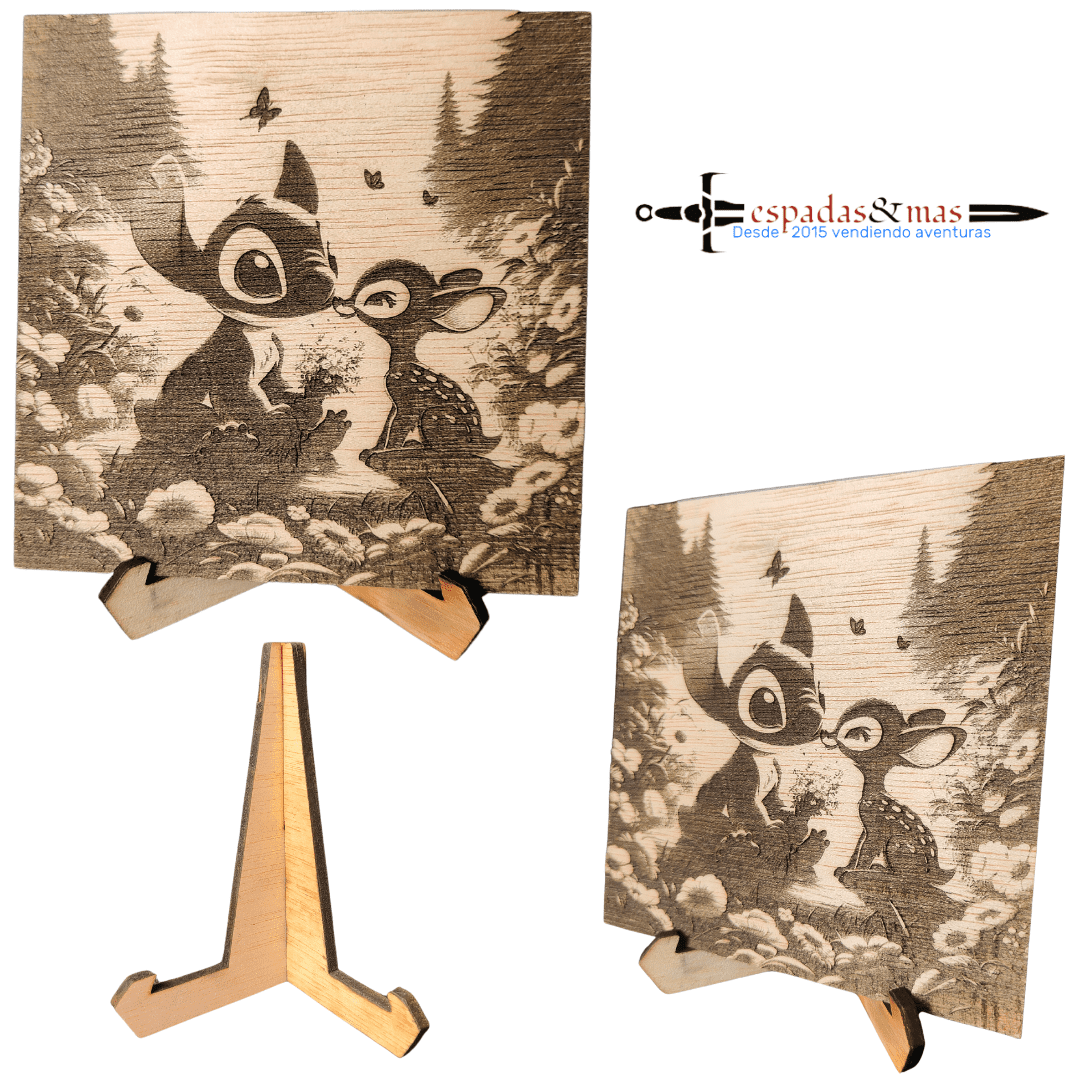 Cartel Stitch y Bambi