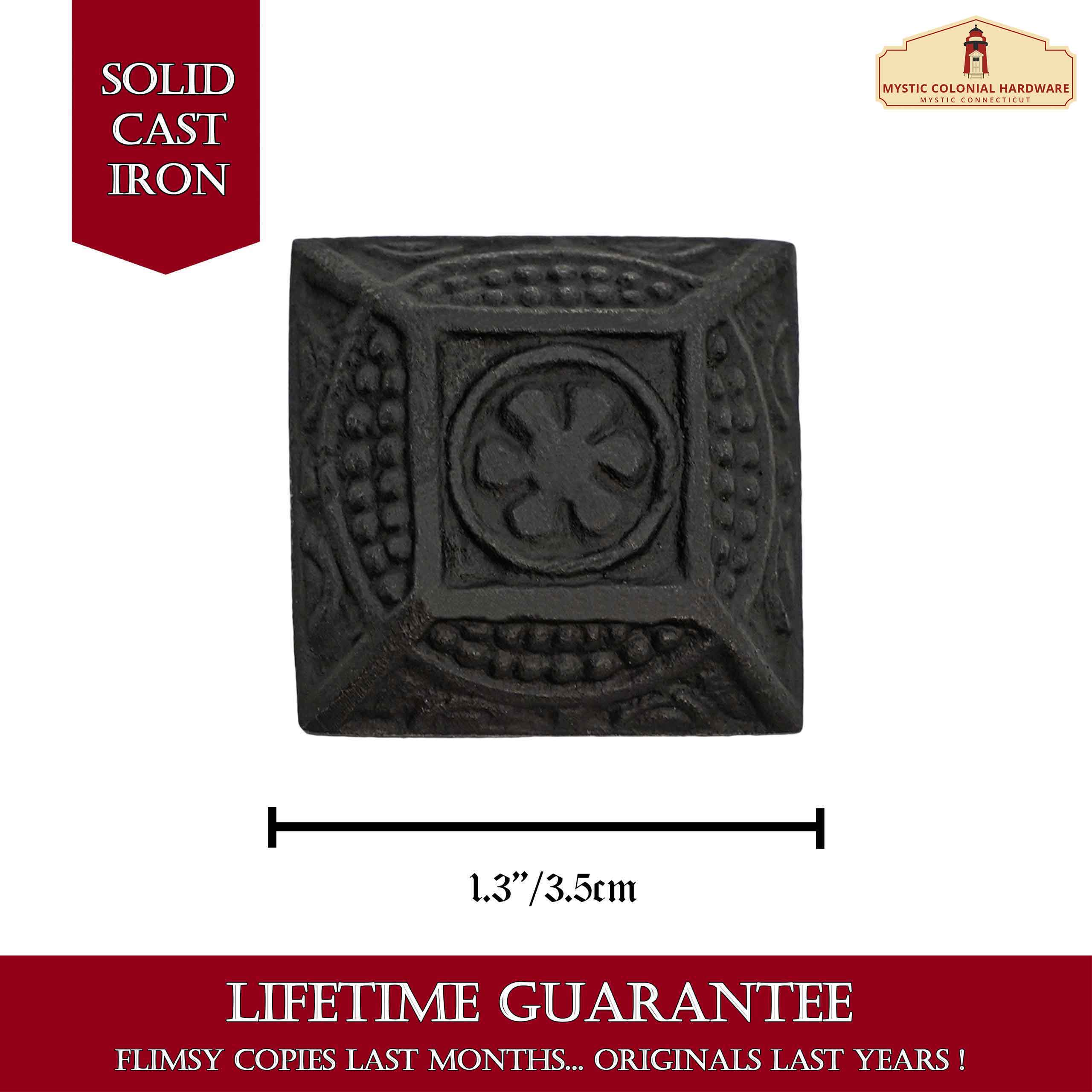 Tirador de Pomo de Armario de Hierro Forjado a Mano - Lote de 4 - Imagen 2