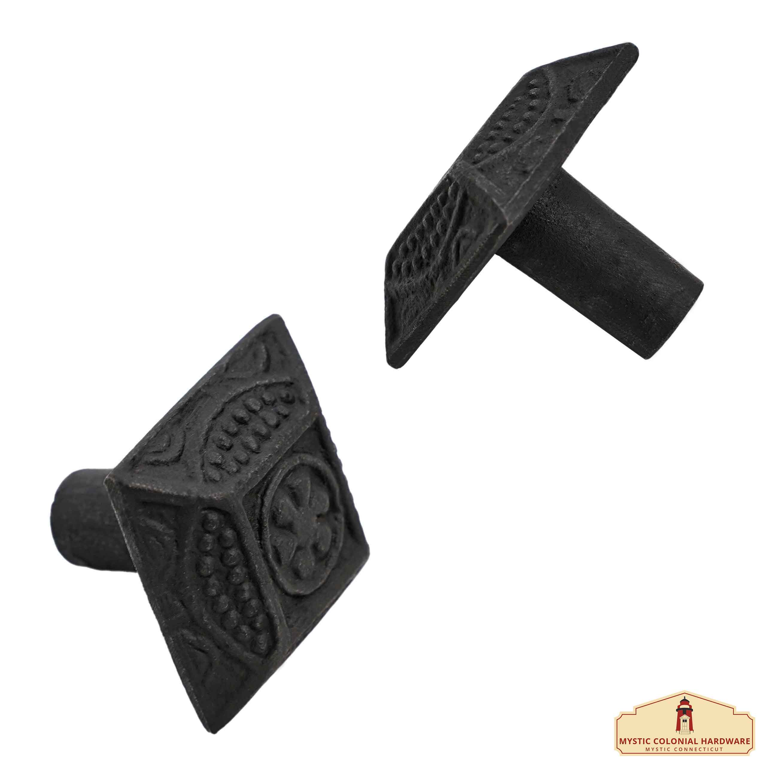 Tirador de Pomo de Armario de Hierro Forjado a Mano - Lote de 4 - Imagen 6