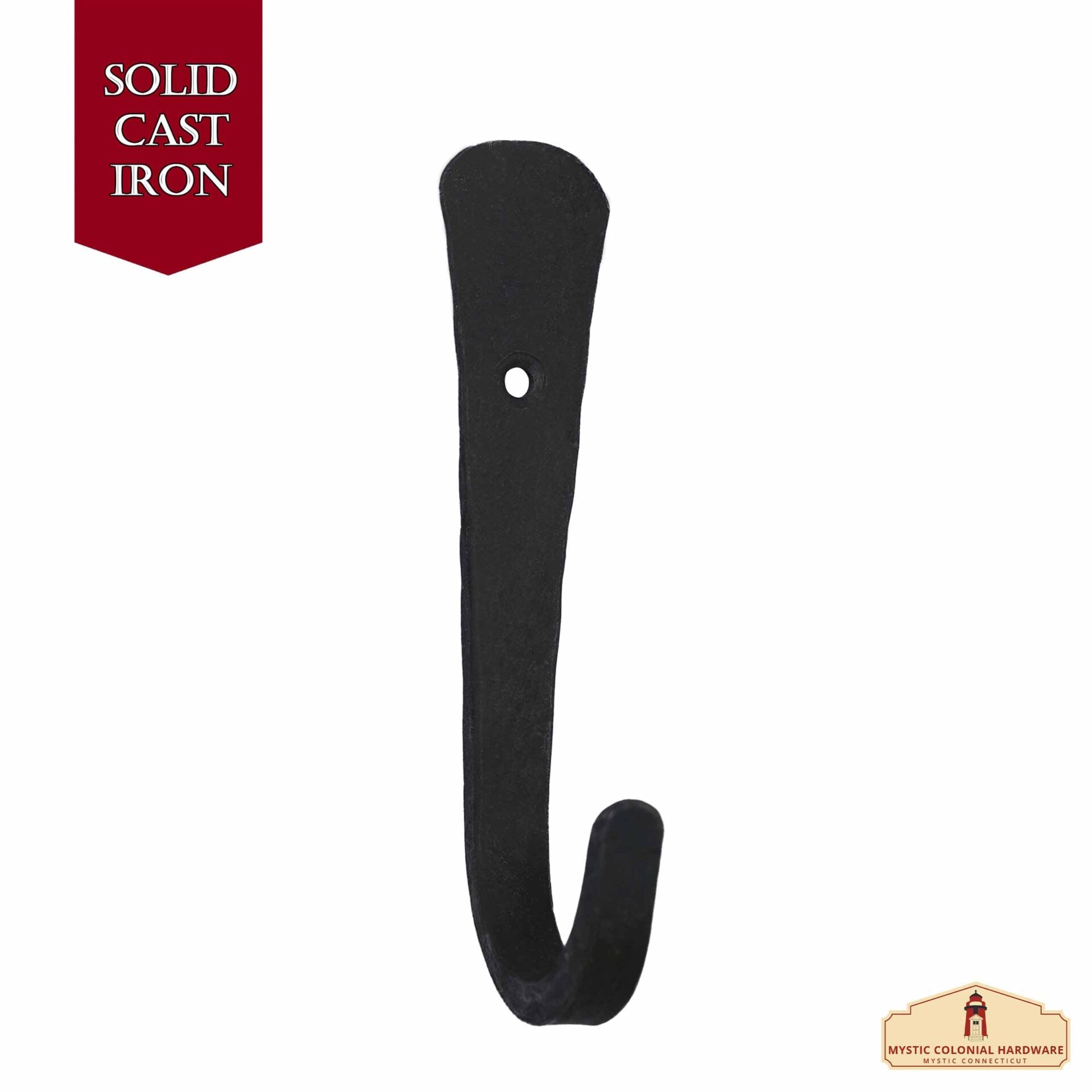 Ganchos Rústicos de Hierro Forjado a Mano para Colgar en la Pared: Ideal para Ambientes Victorianos, Coloniales, Retro, Steampunk, Góticos, Barrocos y Medievales, (12.6x2.4) Cm - Imagen 1