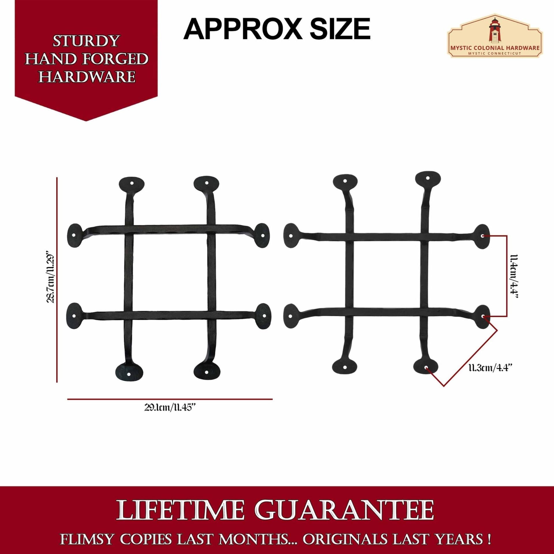 Puerta Rústica Forjada a Mano Parrilla Speakeasy: Ideal para Ambientes Coloniales, Retro, Steampunk, Góticos, Barrocos y Medievales, (28.7x29.1) Cm - Imagen 3