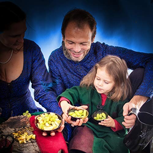 Mythrojan Cuenco Pequeño Artesanal de Cuerno de Buey Natural Set de 2 - Imagen 6