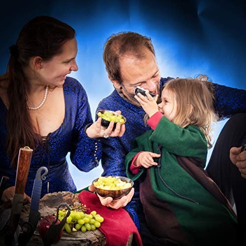 Mythrojan Cuenco Pequeño Artesanal de Cuerno de Buey Natural Set de 2 - Imagen 4