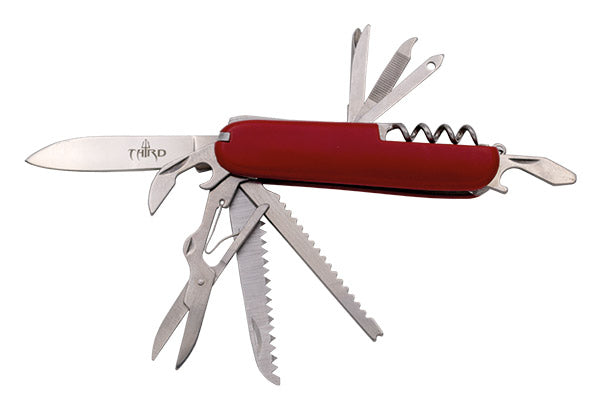 Third 55011 Multifunction Knife - Red ABS, 11 Functions