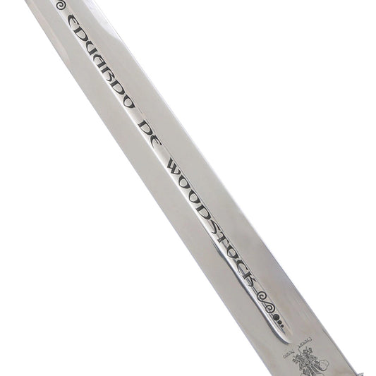 Espada Decorativa del Príncipe Negro - Acabado Plata