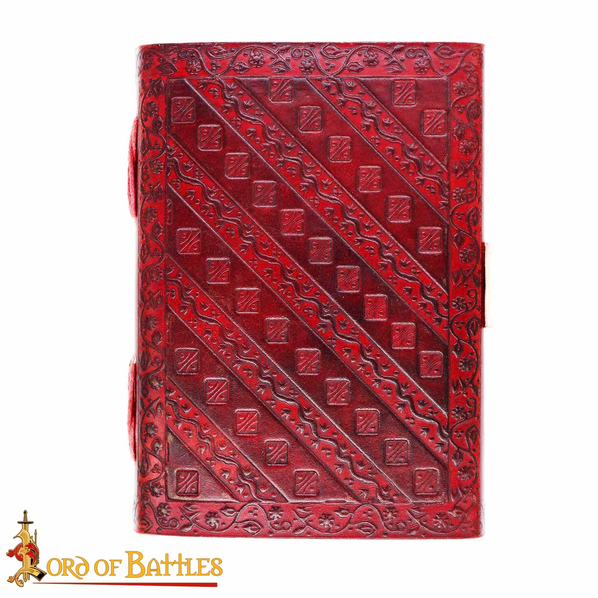 Diario Medieval de Cuero "el Árbol de la Vida" - Diario Artesanal con Cerradura de Latón - Imagen 4