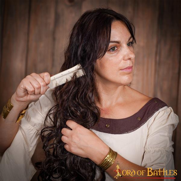 Peine Medieval de Hueso Auténtico Accesorio Artesanal de Hueso Auténtico - Imagen 5