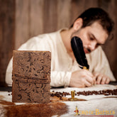 Diario Medieval Diario Vintage de Cuero Hecho a Mano - Imagen 10