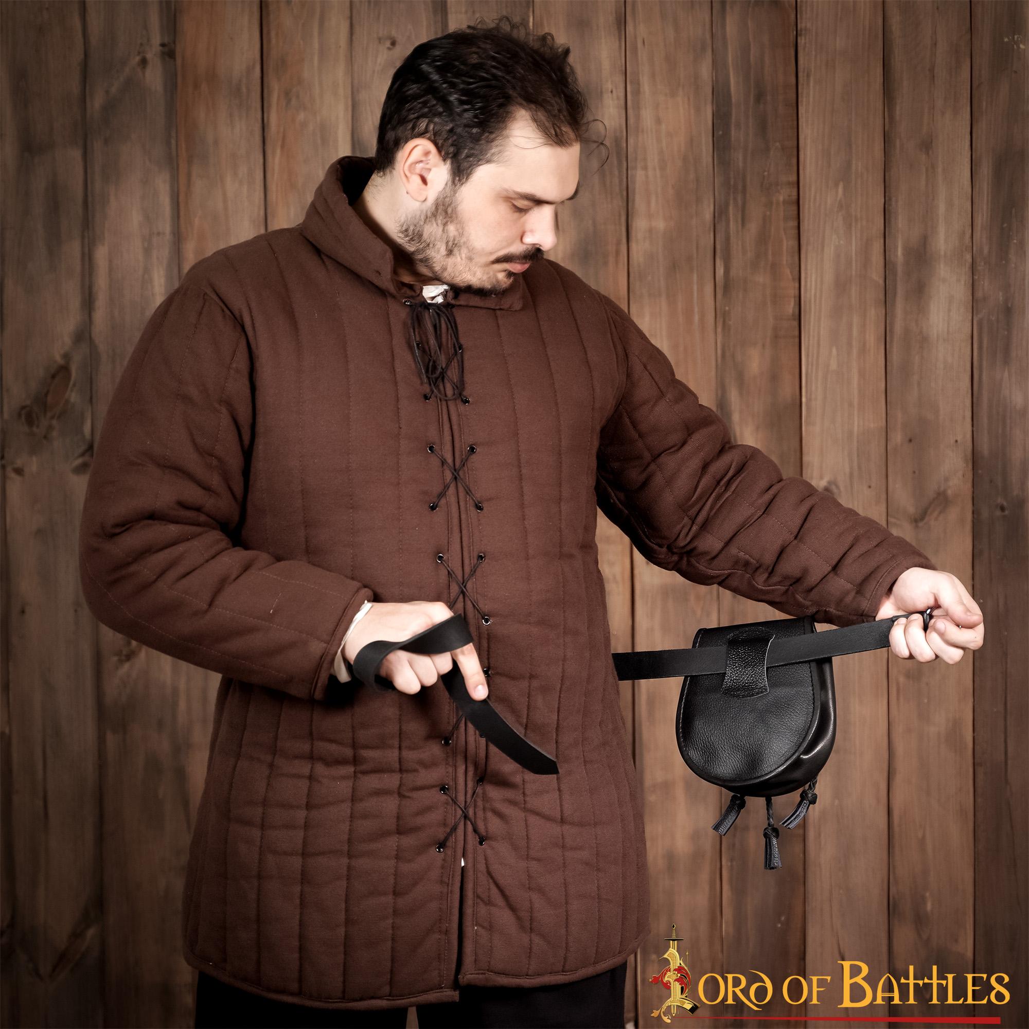 Sporran Medieval con Borlas Trenzadas Hecho a Mano de Cuero Genuino - Imagen 20